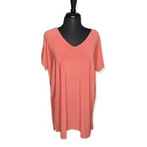 Antthony Coral Color Short Sleeve Top Size XL